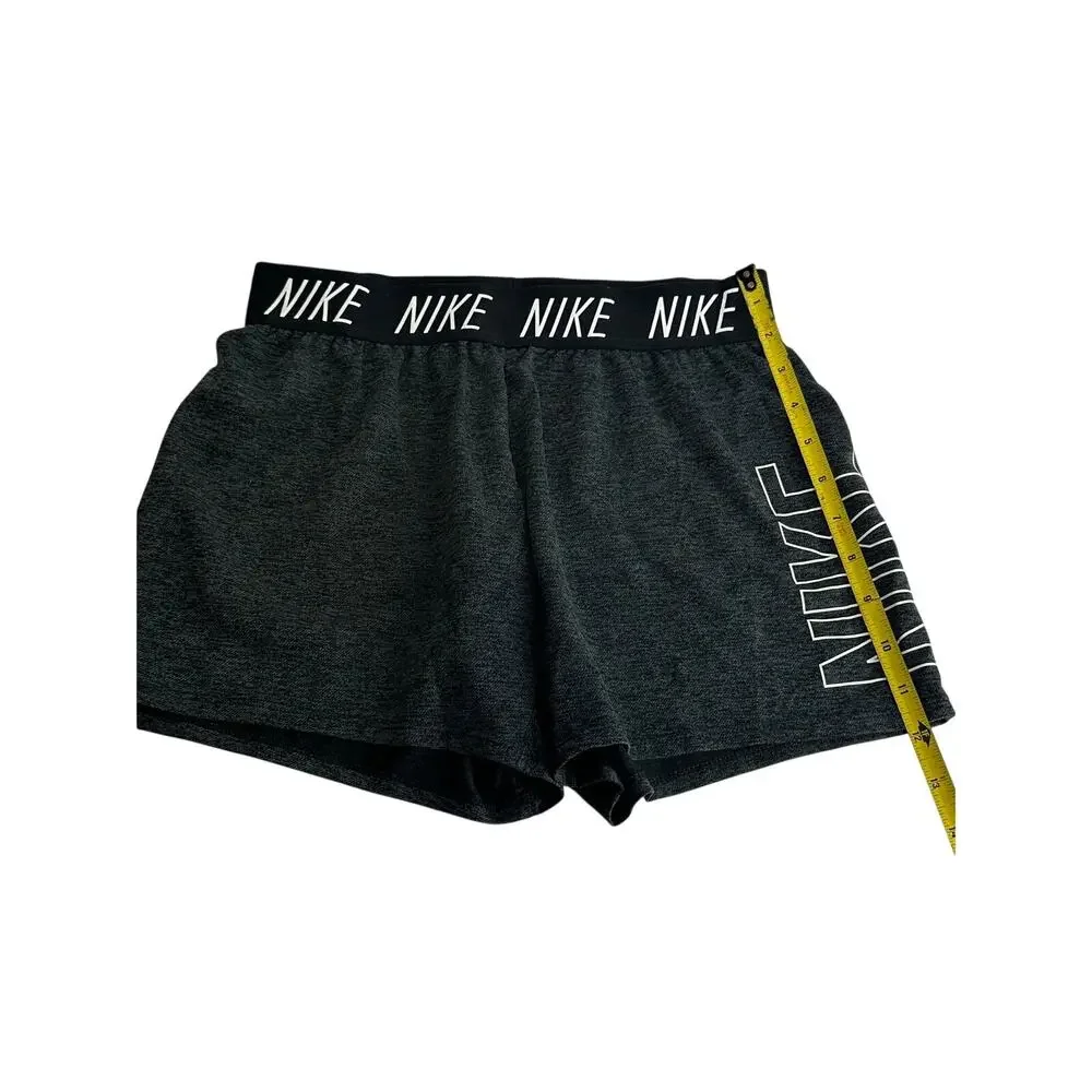 Nike Girls Youth Size XL Gray Dri-Fit Trophy Running Shorts 910252-010